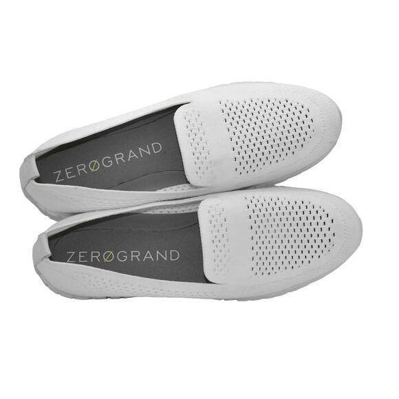 A8 NEW COLE HAAN ZEROGRAND W20401 White Summer Stitchlite Loafer Shoes Size 11 - Picture 3 of 6